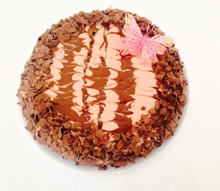 Tejszines csokitorta 